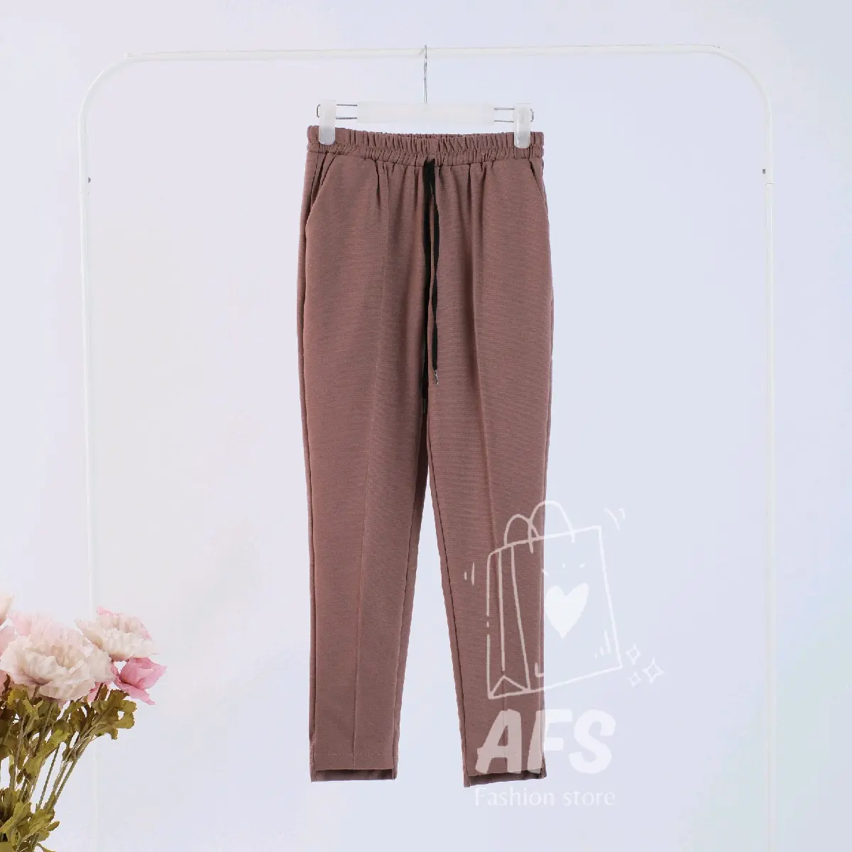 Baggy Pants Oro Wanita Bahan Katun Paraguay Lembut Nyaman Panjang Melar Casual kulot stripe Celana wanita ootd  celana Kain