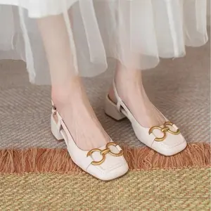 Herdian Ajd 04 Sepatu Wanita 3 Cm Pantofel Sepatu Kerja Shoes Heels Cewek Hitam Karet