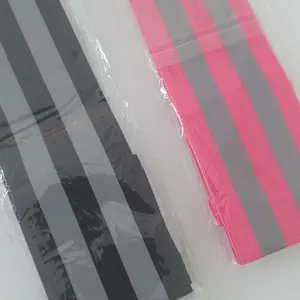 Gelang Lari Reflektor Nyala di Malam Hari Armband & Kaki Reflektif untuk Jogging Sepeda Safety Hijau Neon Oranye Putih Adjustable Bahan Elastis Reflektif