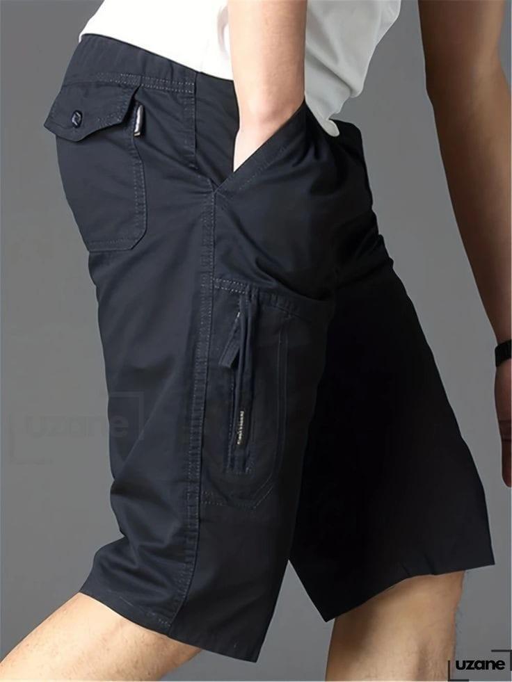 Celana Sirwal Premium Cargo Gabriel 7/8 Board Short untuk Pria - Hitam - Nyaman, Kantong - Katun, Twill - Ukuran L - Pendek, Kotak Casual celana  gombrong celana  pendek celana  pendek celana  pendek celana  sotong celana pendek mend celana  pendek 3⁄4