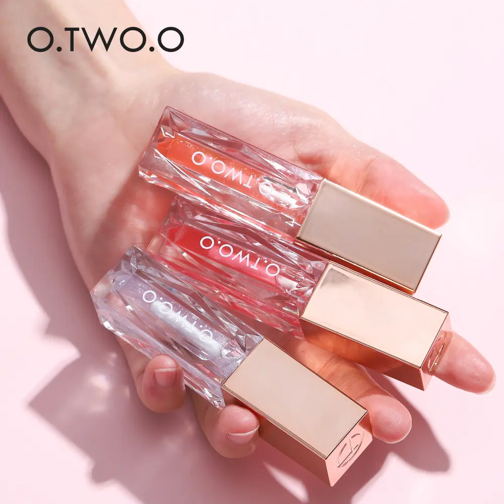 O.TWO.o Clear Berry Ice Crystal Lip Gloss Water Light Glass Transparent Dudu Lip Gloss Lip Stain