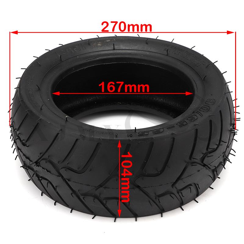 Lốp không săm, Chất lượng cao, Kích thước 90 / 65-6.5, Lốp chân không 11 inch, Thích hợp cho xe tay ga Điện, Phụ kiện xe máy mini 47cc và 49cc 1