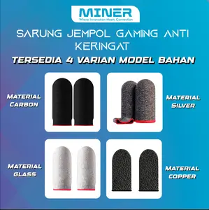 MINER Sarung Jempol Gaming Elastis Layar Sentuh Anti Slip & Responsif