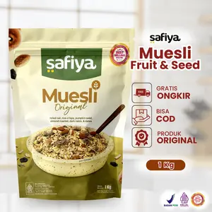 Safiya Muesli Fruit & Seed 1 Kg Original Sereal Oatmeal Snack