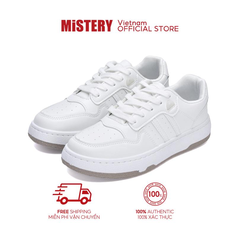 MiSTERY Giày Thể Thao đi Học Nữ Trắng Da Phi Hành Gia Sneaker Model SCAL MIS-556