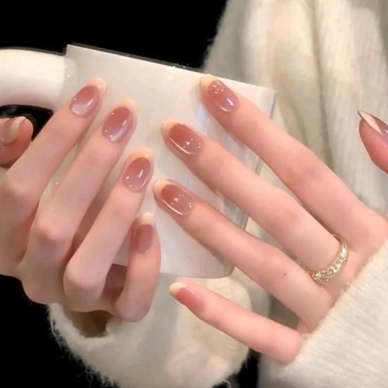  M447 mẫu 24 nail giả mắt mèo kèm keo cao cấp 