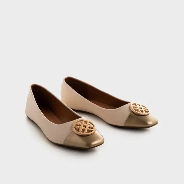 URBAN&CO Flat Shoes Wanita Sepatu Flats Perempuan Kerja Hitam - Aruna 1