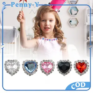 Isi 5 Rhinestone Cinta Aksesoris Bling Bling Vintage Accessories Berlian Aksesoris Vintage Rhinestone Elegan Antik Kristal Wanita