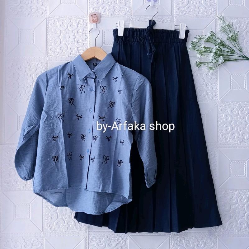 Setelan Blouse dan Rok Pololinen dan Wood Korea untuk Anak 8-11 Tahun - Fashion 4