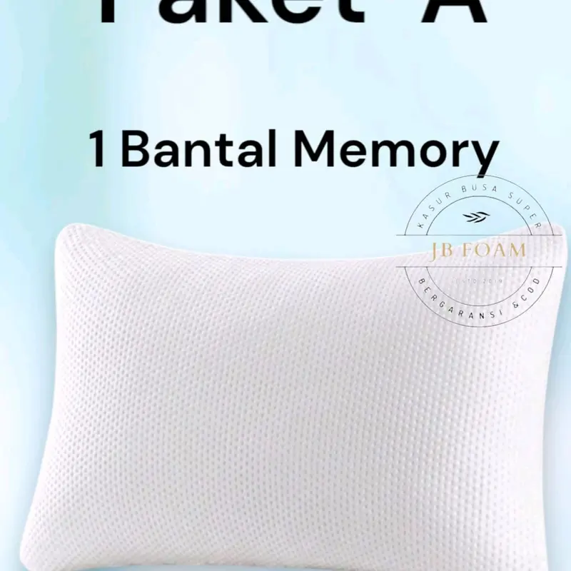 Bantal Memory Foam Empuk dan Awet Garansi 2 Tahun, Paket 2 Bantal dan 2 Guling Bed 4