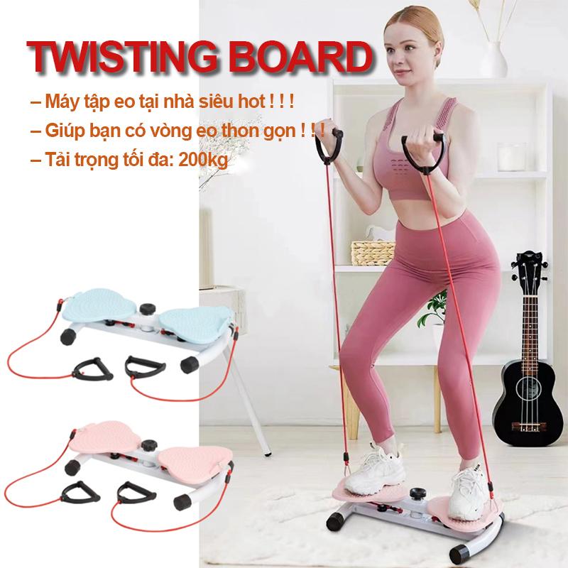 [Sản phẩm hot] Máy xoay eo siêu yên tĩnh, kèm dây đàn hồi, có thể điều chỉnh độ kháng lực, thiết kế đĩa xoắn giúp làm săn chắc vòng eo, đốt mỡ hiệu quả, tạo dáng đẹp chuẩn từng centimet! tập bụng