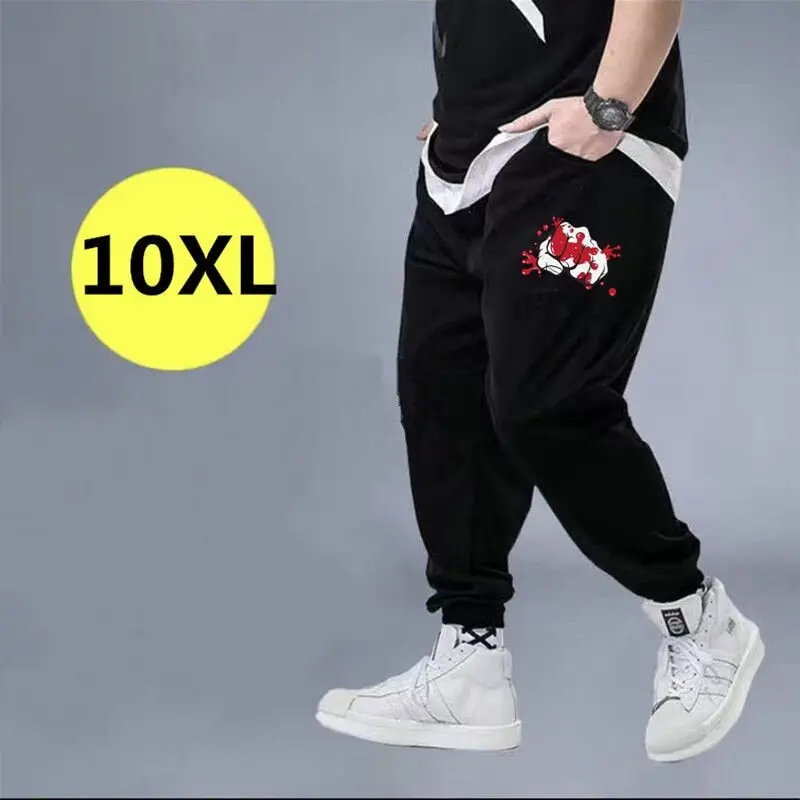 Quần Đen Thể Thao Dáng Rộng Ngoại Cỡ Cho Nam, 65-150KG 1