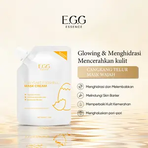 E.G.G ESSENCE Masker Cangkang Telur Egg Shell Yeast Mask Cream Masker Wajah Telur Memutihkan Anti Jerawat (Masker Sebelum Makeup)