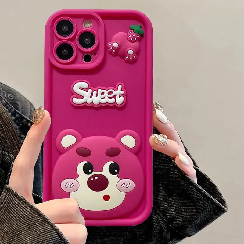 Case Cesing FOR OPPO A3X Motif Lotso Sweet Pink Cutie Bear Premium Softcase 4