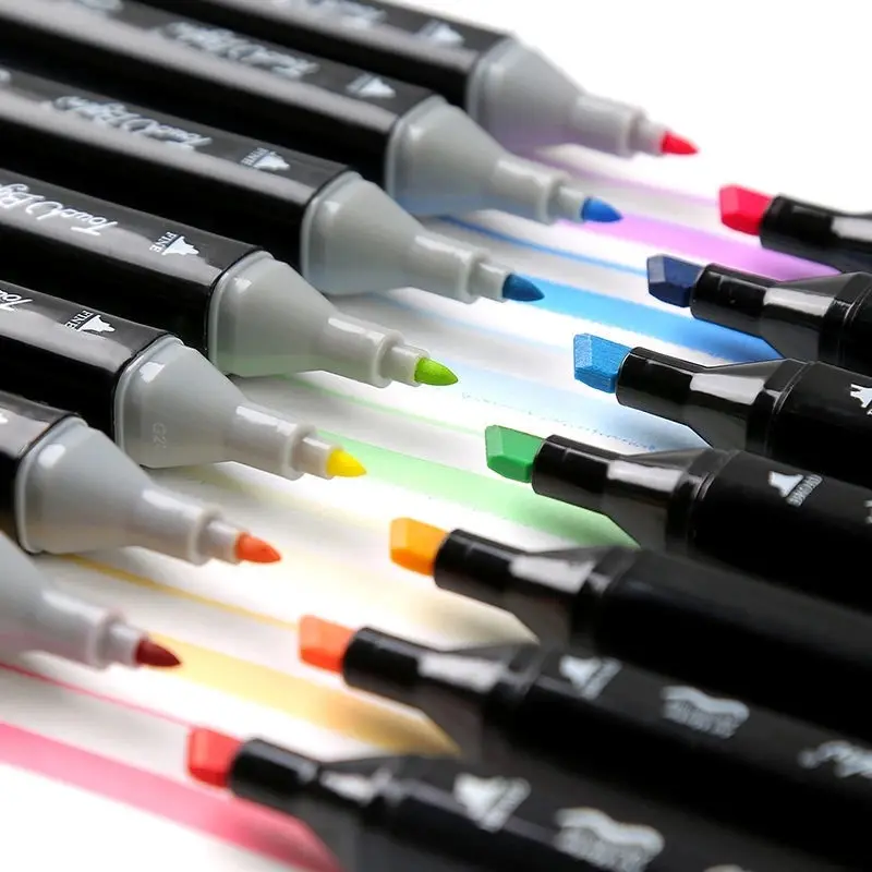 【COD】Touch 204/168/120 Warna Sketsa Spidol Umum General Marker Set Animation Markers Pen Stationery 3