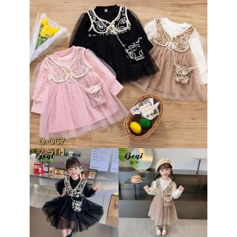 Dress anak perempuan 6bln-42bulan