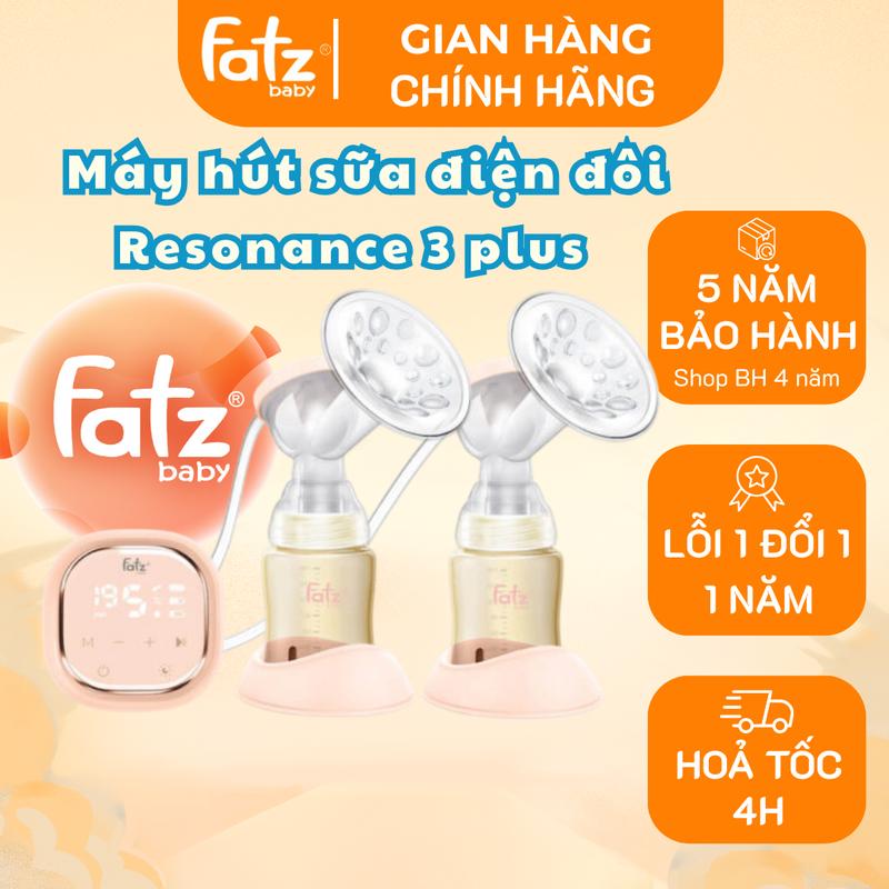 Fatz Baby - Máy Hút Sữa Điện Đôi Resonance 3 Plus Bình Sữa PPSU 180ml 3 Chế Độ Hoạt Động Màn Hình LED Tiện Lợi Cho Mẹ