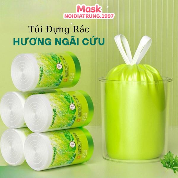Túi Đựng Rác Hương Ngải Cứu Chống Muỗi Chống Côn Trùng Có Quai Xách