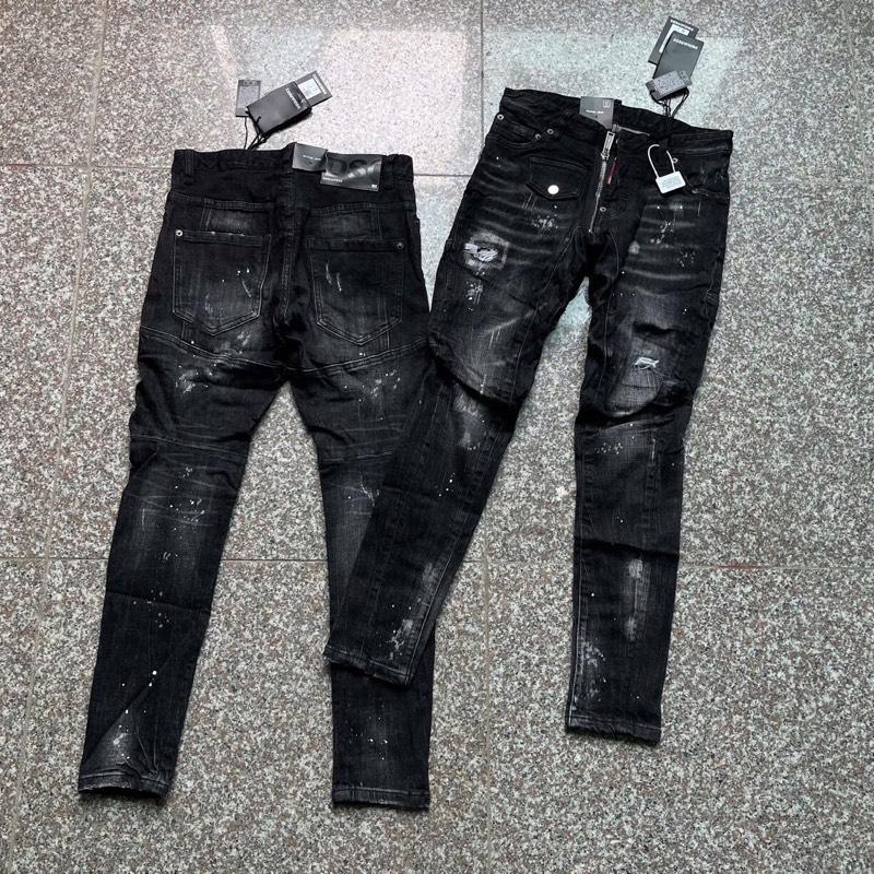 Quần jean nam DS, Q xám túi trước fom biker hàng Quảng Châu
