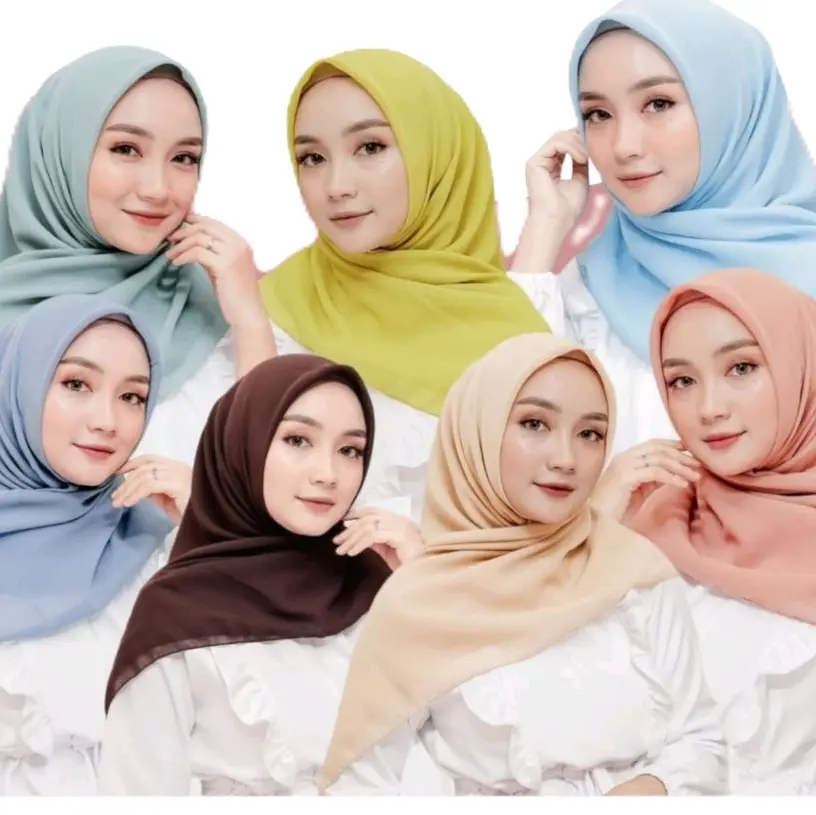 Bella Square (5Pcs) Premium Super Murah Fashion Muslim Jilbab Kerudung