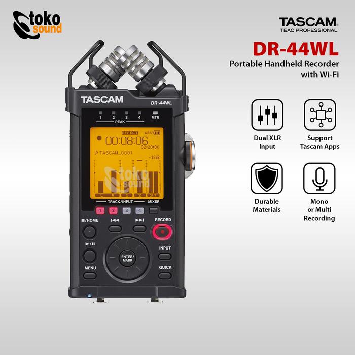 Gambar TASCAM DR-44WL Portable Handheld Recorder with Wi-Fi dari Tokosound Proaudio Kota Administrasi Jakarta Barat Tokopedia