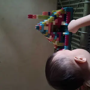 Oh!Some [COD] Mainan Balok Susun Anak DIY 280pcs  Bahan ABS Kuat Tahan Lama Toys Kotak square  building