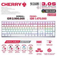 Gambar Cherry MX CherryMX 3.0 S / 3.0S RGB White RGB Full Mechanical Keyboard dari FRAG GAMING STORE Kota Administrasi Jakarta Utara 1 Tokopedia