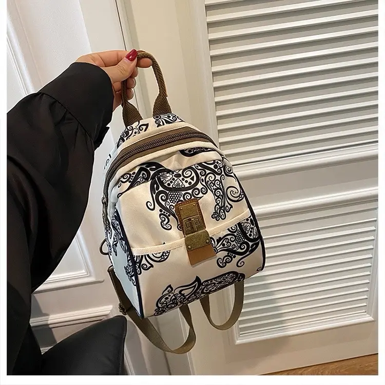 ￼Aolong Ransel 1366 Mini Backpack Tas Selempang（2 In 1）Bahan Parasut Permium 0