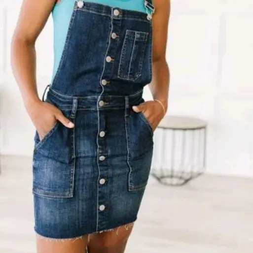 jumper dress denim high quality random designs korean style Womenswear  Overalls overall Nice terno teenagers pants baggy suit Women's Romper -  TikTok Shop Philippines
