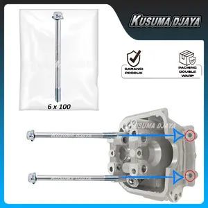 BAUD BAUT 6X100 HEAD KE KRENGKES BEAT SPACY VARIO SCOOPY 110 KARBU FI 2008 - 2014 SATUAN