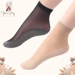 Kaus Kaki Wanita Hijab Transparan Ukuran Pendek Stocking Pendek Polos Transparan Kaos Kaki Hijab - 772