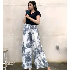 Celana Kulot Jumbo Motif Tiedye Bahan Rayon Premium