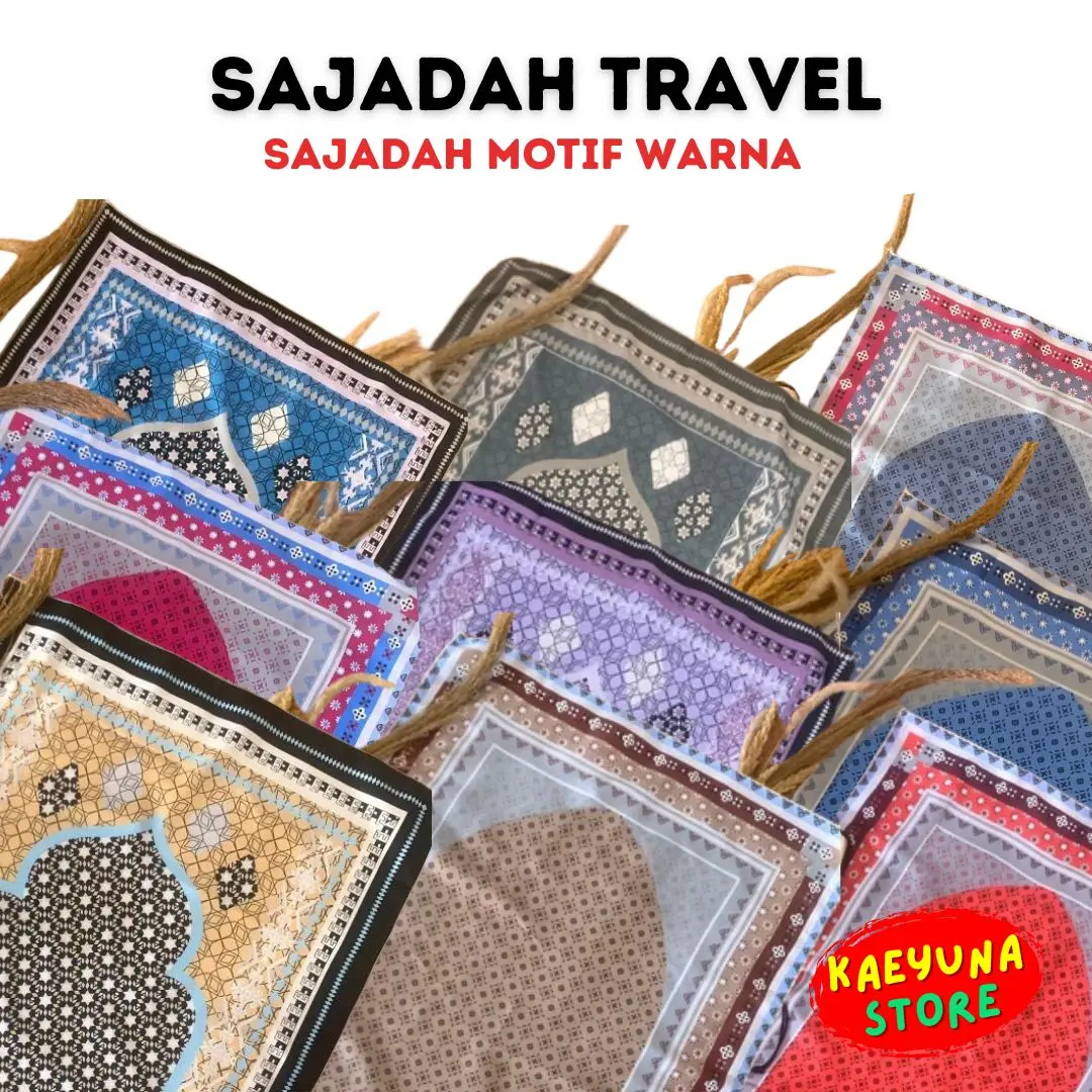 Sajadah Travel Mini Pouch Souvenir Umroh Haji Rantai Series