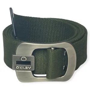 Gesper Sabuk Pria Katun canvas tactical OXLEY kepala Gitar besi dop