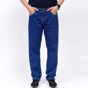 Celana Jeans Panjang Pria Standar Reguler Straight Model loose Korean Style Basic Denim Size 28-38 Dewasa