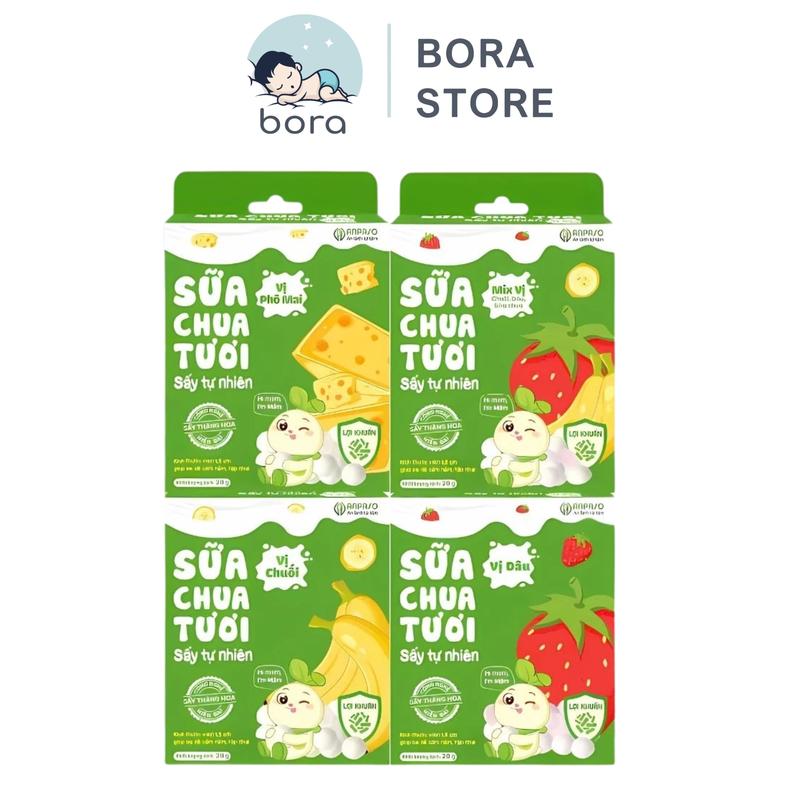 Sữa chua sấy thăng hoa Anpaso 20g cho bé ăn dặm, thơm ngon dễ tan, bổ sung lợi khuẩn