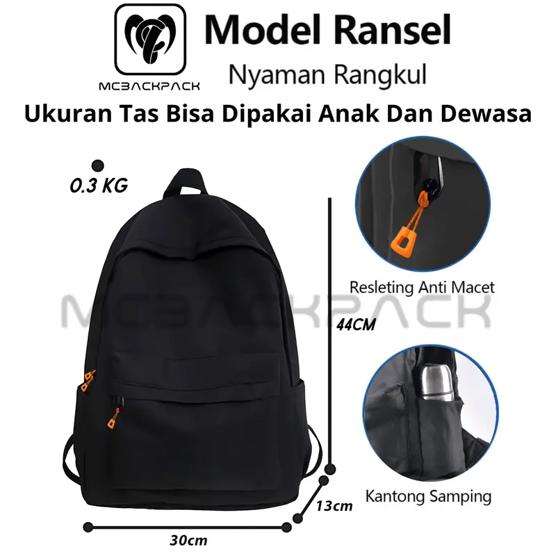 Tas Anti Air Waterproof Tas Ransel Sablon Reflektip Rainbow Silver Menyala Terkena Sinar Tas Dewasa Dan anak Premium Quality 5