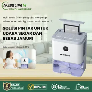Penyerap Lembab Ruangan Dry Purifier Ultra Dehumidifier 2 In 1 Miss Life Solusi Atasi Ruangan Tembok Lantai Lemari Kamar Mandi Lembab Anti Jamur Bau Pengap Bikin Udara Jadi Lebih Kering Dehumifier Rumah Kantor Original 100%