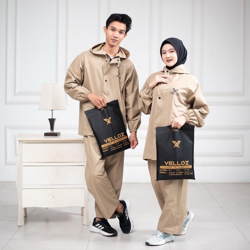 (PAKET HEMAT COUPLE) BELI 2 JAS HUJAN COUPLE Lebih Hemat Terbaik Pria Wanita Bahan Tebal Elastis Anti Rembes 4