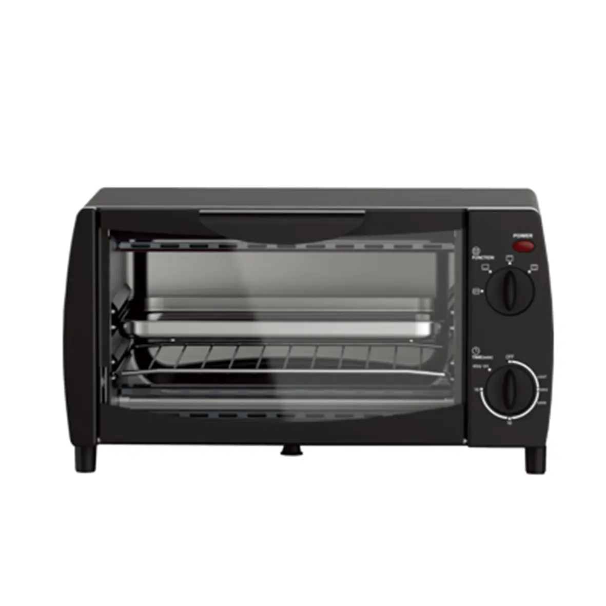 Black Mechanical Toaster Oven