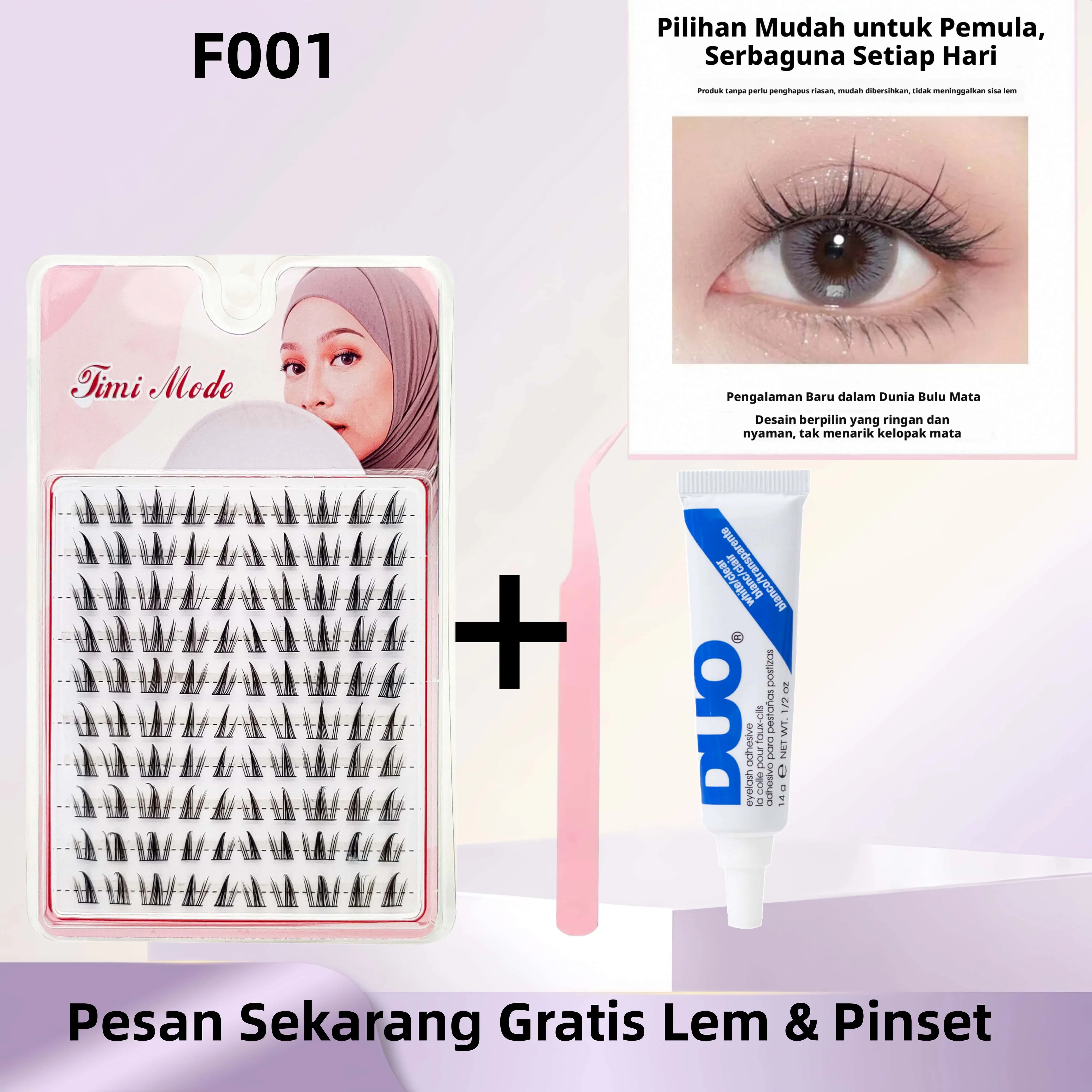 F001(Gratis lem dan pinset)