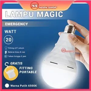 COD Lampu Emergency LED Bulb Magic Lampu Darurat Super Murah 10 watt / 15 watt / 20 watt / 25 watt / 30 watt bola  lampu rumah lampu otomatis nyala  saat listrik mati lampu  otomatis lampu  bohlam  emergency lampu   lampu  otomatis  tahan  24  jam padam