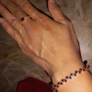 OS1-D262 Set Gelang dan Cincin Wanita Cranberry Jewelry Premium Lapis Emas 18k Anti Luntur Anti Berubah Warna Garansi 1 Tahun Resmi Size Adjustable Kualitas Grade Terbaru Aksesoris Perhiasan Cincin Nikah Permata VVS1 Elegan COD