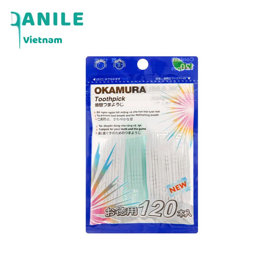 Tăm nhựa Okamura 120 cây