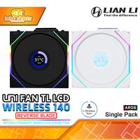 Gambar FAN CASING LIAN LI UNI FAN TL LCD Wireless 140 REVERSE BLADE - 140mm Single Pack ARGB Fan - White dari Techno Computer Bali Kota Denpasar 1 Tokopedia