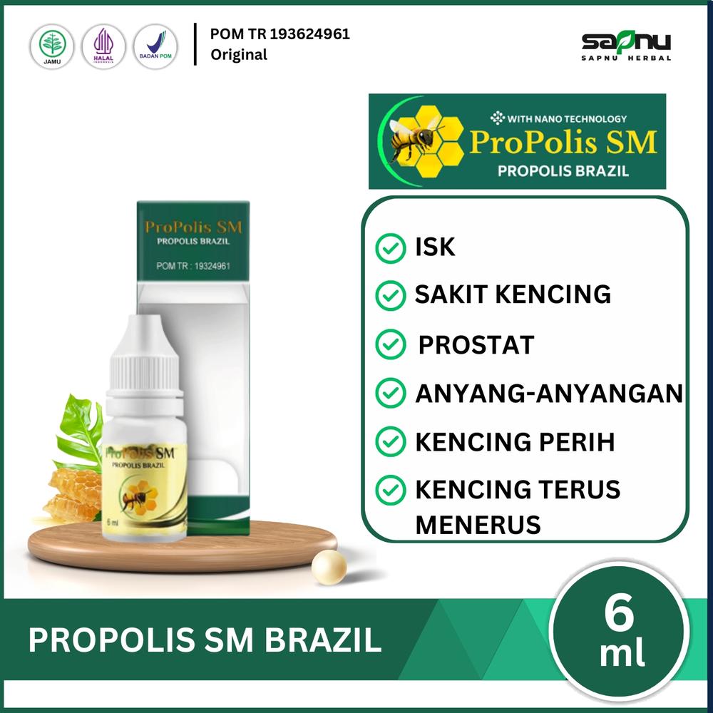 Propolis Sm Atasi Infeksi Saluran Kencing ISK Sakit Kencing Perih Radang Prostat Anyang Anyangan Pria Wanita Anak Dewasa
