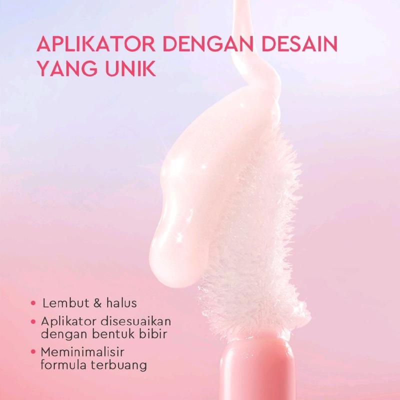 Glad2Glow Mixberry Juicy Lip Serum 5.5ml Serum Bibir Lip Balm Perawatan Bibir Hidrasi Bibir 5
