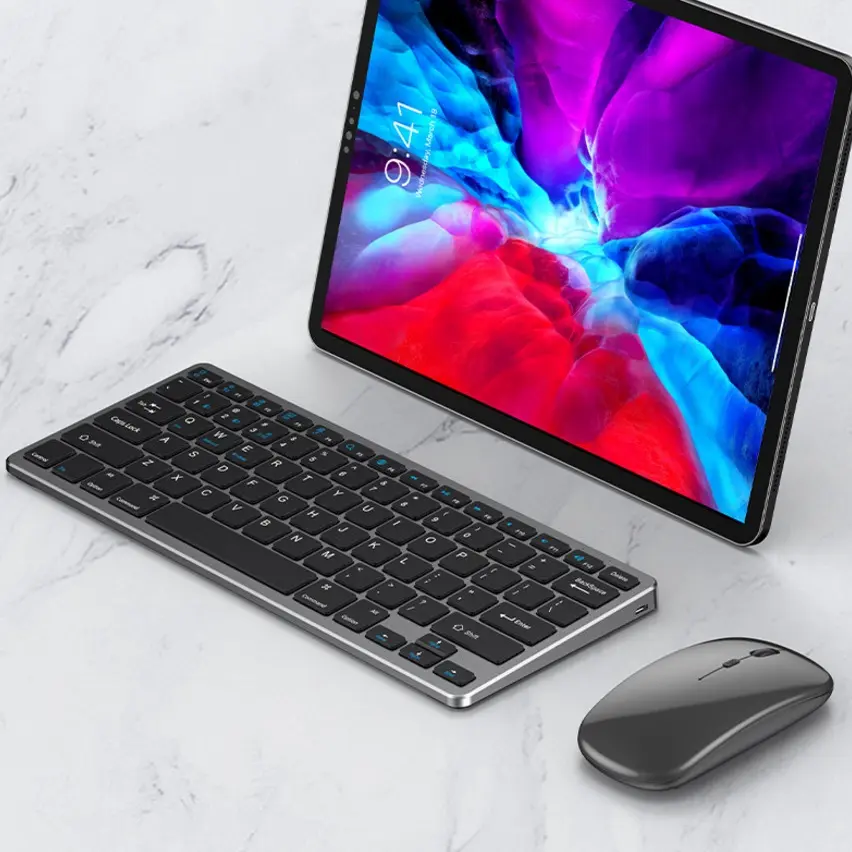 Combo Bàn Phím Chuột Không Dây Mini W616 Pin Sạc | Kết Nối 3 Chế Độ Bluetooth 5.0/3.0 + USB 2.4G | Gõ Êm Silent Click