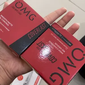 OMG Oh My Glam Glow Matte Face Bundle : Cushion + Two Way Cake - High Coverage Dewy Finish - Poreless Cushion