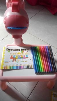 Product Review of Meja Belajar Projector Painting Meja menggambar Anak Mainan Furniture Edukasi Melukis Mewarnai Anak SPEEDS 025-3 from S**a 0